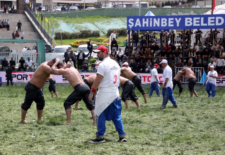 Gaziantep'te Yağlı Güreş Heyecanı Başladı