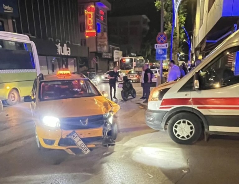 İzmit’te motosiklet sürücüsü yaralandı!