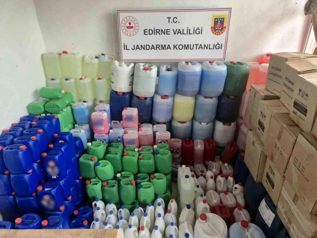 Edirne'de Sahte Deterjan Operasyonu