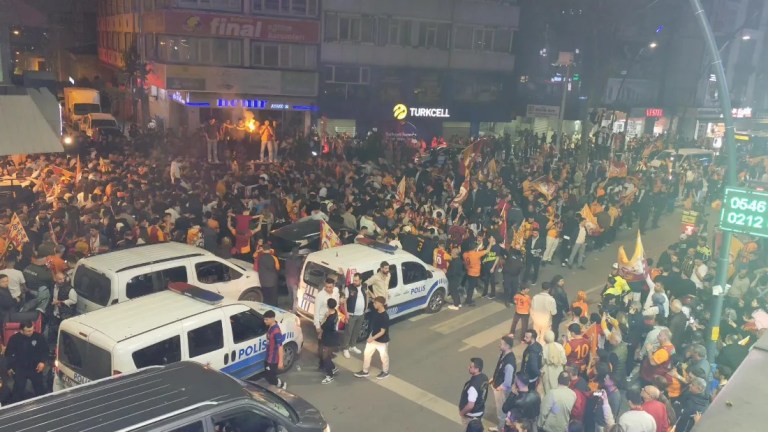 Küçükçekmece'de Galatasaray Coşkusu!