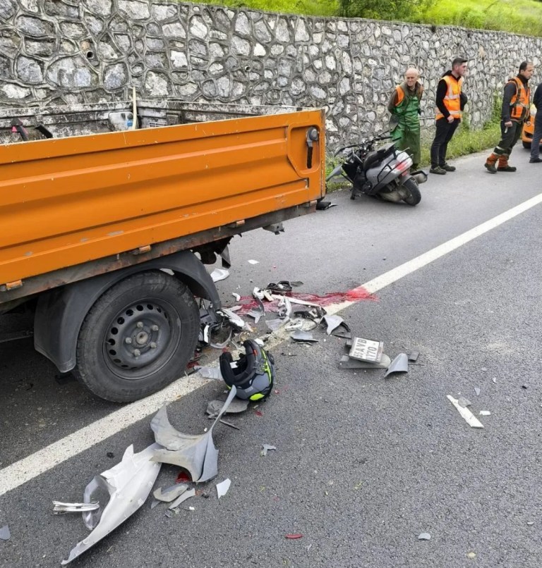 Samsun'da motosiklet kazasında acı kayıp!