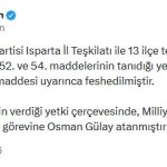 MHP Isparta Teşkilatında Fesih Kararı