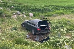 Kayseri’de polisten kaçan sürücü şarampole yuvarlandı!