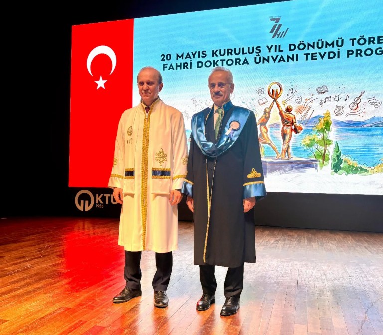 Bakan Uraloğlu'na KTÜ'den Fahri Doktora