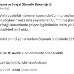 Kamu İşçilerine İlave Tediye Müjdesi