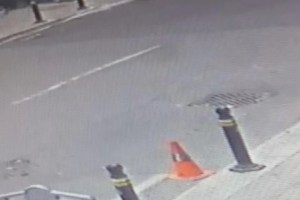 Şişli’de motosiklet kazası kamerada!
