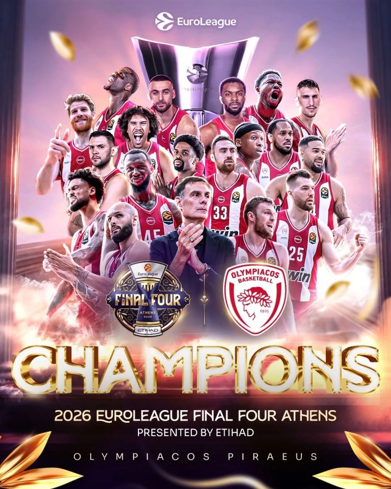 Olympiakos Euroleague'de Şampiyon Oldu