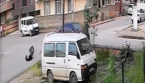 Bursa'da motosiklet kazası kamerada!