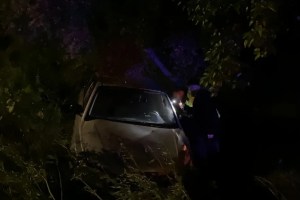 Bursa’da otomobil zeytinliğe uçtu!