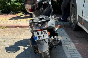 Bursa’da Motosiklet Kazası Ardından Arbede!