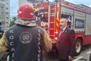 MHP otobüsünde yangın paniği!
