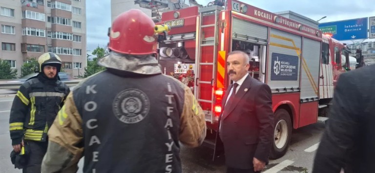 MHP otobüsünde yangın paniği!