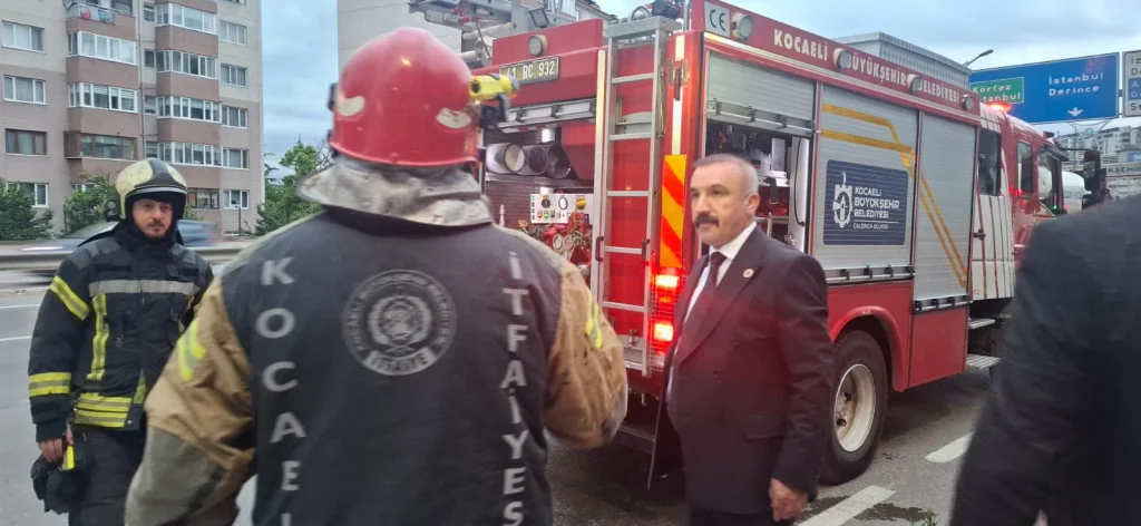 MHP otobüsünde yangın paniği!