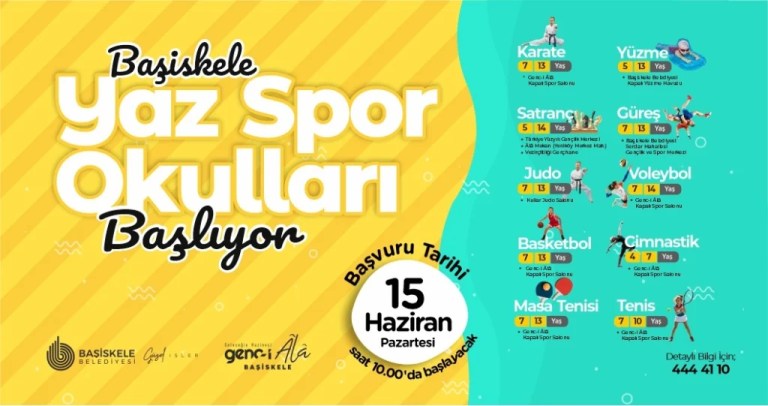 Başiskele’de Yaz Spor Okulları kayıtları başlıyor
