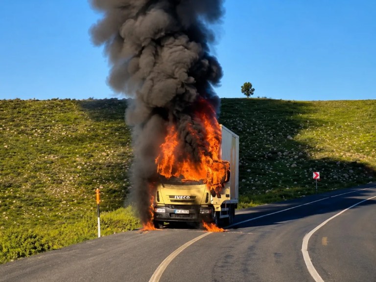 Şanlıurfa'da TIR yangını paniğe neden oldu!