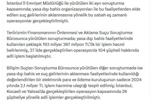 Yasa dışı bahis operasyonu: 130 şüpheliye işlem!
