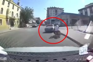 Batman’da Motosiklet Kazası Kamerada!