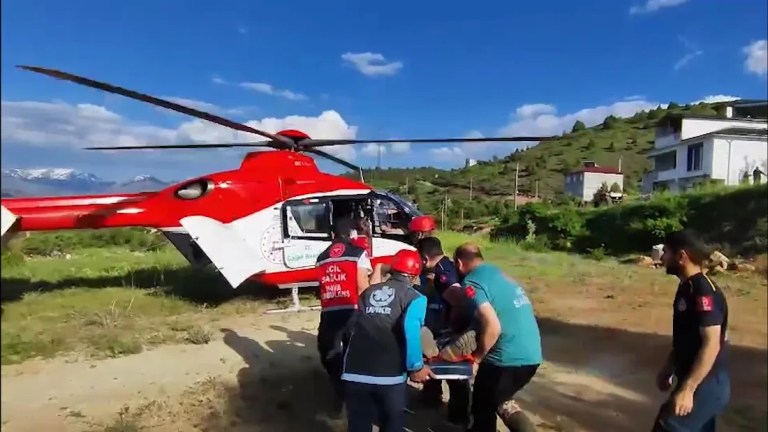 Refahiye'de Kalp Hastası Helikopterle Kurtarıldı!