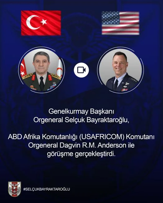 Bayraktaroğlu ve ABD'li Komutan Görüştü