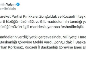 MHP’de Üç İl Teşkilatı Feshedildi