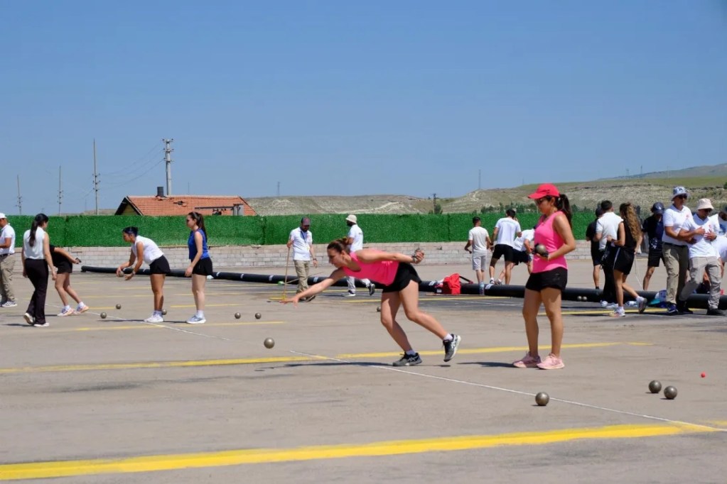 Nevşehir'de Bocce Volo Şampiyonası Heyecanı