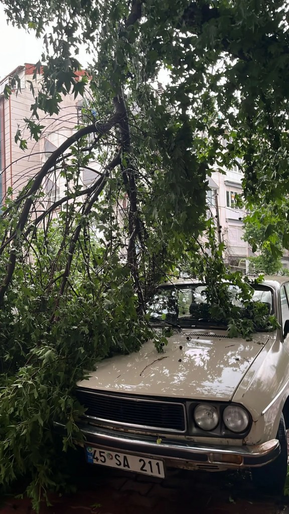Manisa'da sağanak sel getirdi!