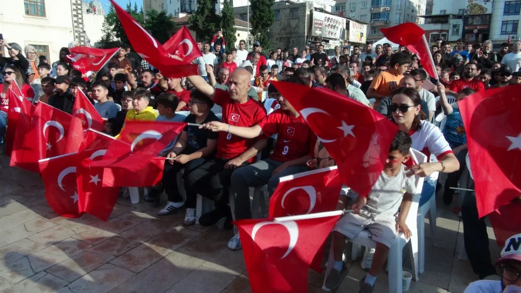 Kilis'te Milli Maç Coşkusu